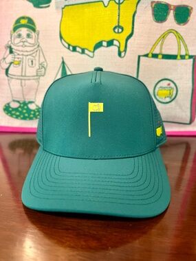 2026 Masters Hat Augusta National Green With Yellow Pin Flag Adjustable NEW